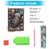 Owl Jellyfish Special Shaped 5D DIY Partial Drill Diamond Painting Kits for Adults Home Decor Diamonds Dots Gem Art Kits 30x40cm
