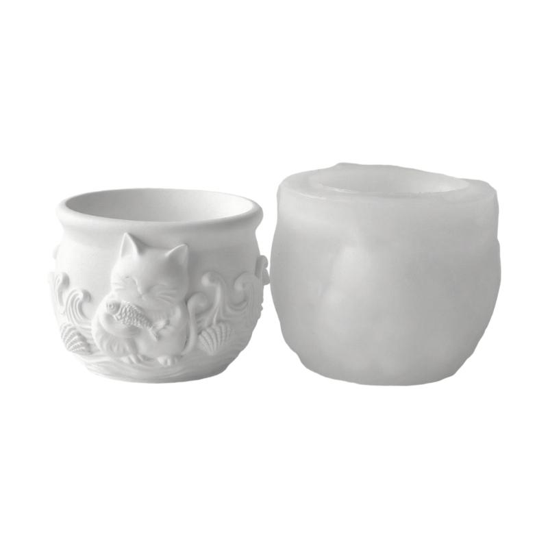 Reusable Silicone Planter Mold Pet Animal Pattern Crafting Tool Silicone Texture Suitable for Resin Jewelry Making