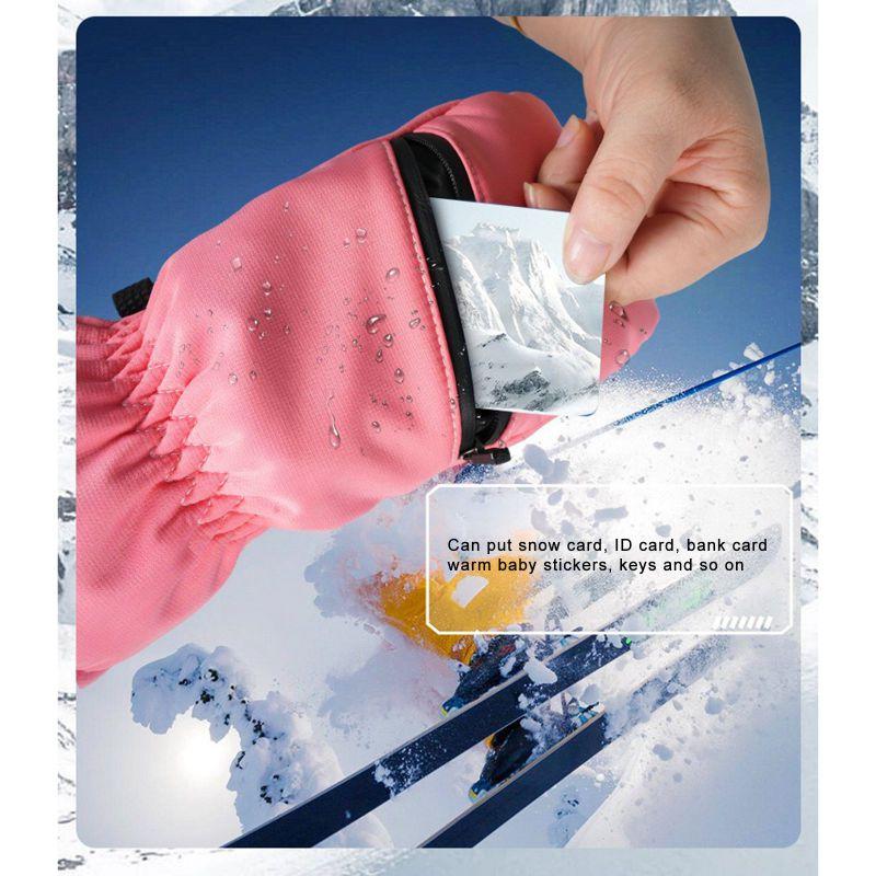 Winter Warm Waterproof Ski Mittens Outdoor Activity Sport Gloves