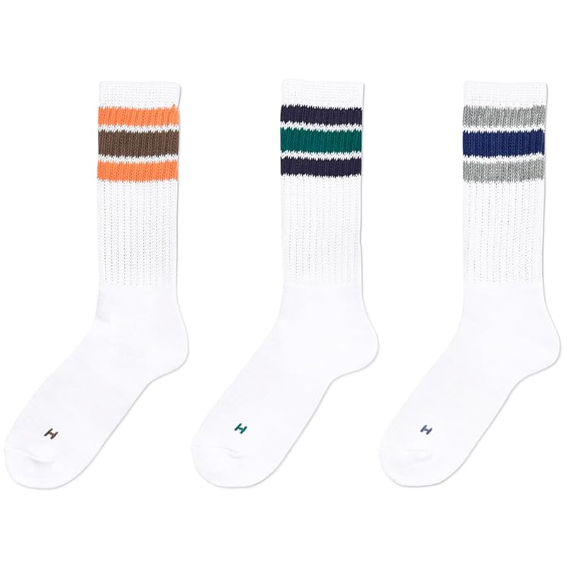 

[Health Knit] носки мужские комплект из 2 пар комплект из 3 пар носки для экипажа 25-27, 3716 3 цветовые линии