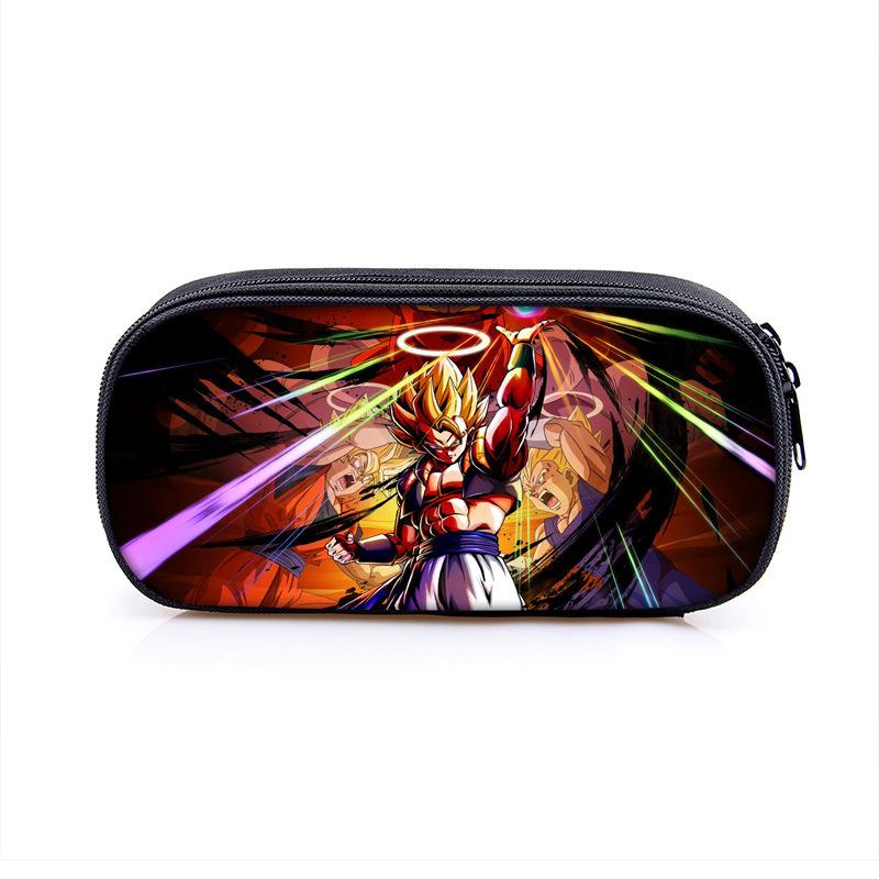 Dragonball Single-Layer Pencil Case Vertical Square Children'S Stationery Case Polyester Pencil Case