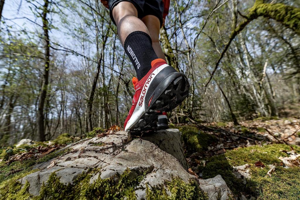 SALOMON SPEEDCROSS 5 Trail Running Viking Size Cm GORE-TEX Men's Shoes, Red/White/Black, 31.0