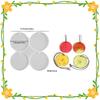 Dip Glue DIY Full-size 4-piece, 9-piece, 12-piece Circular Nameplate Pendant Earrings with Holes Resin Silicone Mold