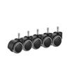 Office Chair Caster Wheels 5-Pack Heavy Duty 10mm x 22mm Replacement for IKEA Chairs
