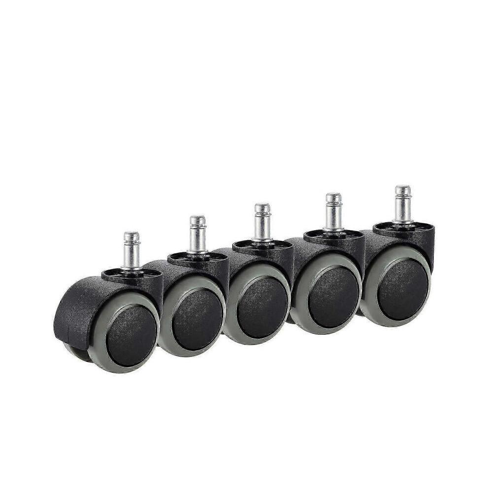 Office Chair Caster Wheels 5-Pack Heavy Duty 10mm x 22mm Replacement for IKEA Chairs