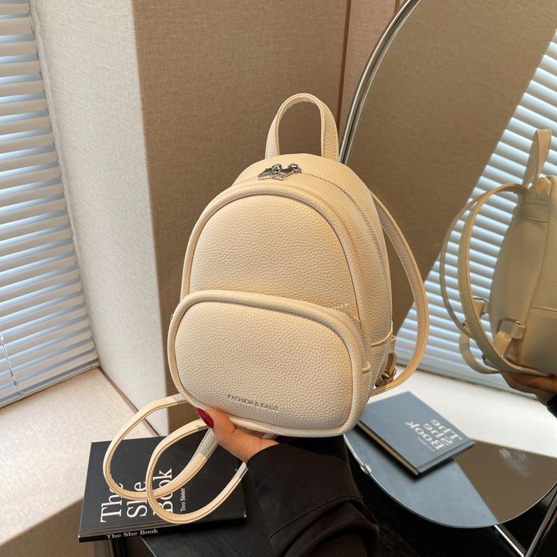 

Popular niche women s backpack summer versatile small backpack mini travel bag бежевый