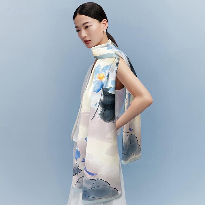 Wanshili Pure Silk Scarf & Shawl Gift Set