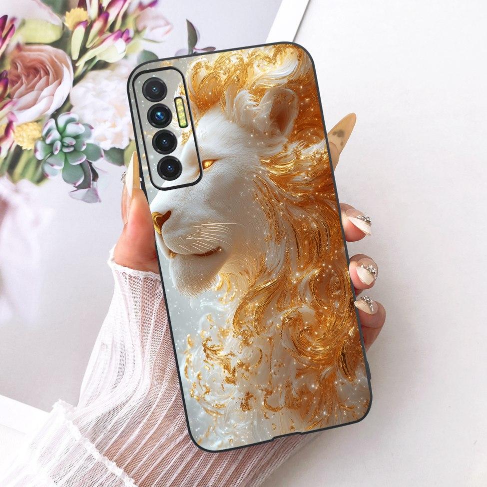 Casing For Tecno Camon 17P Cover Silicone Cute Cat Luxury Fashion Funny Painted Phone Case For Techno Camon 17P CG7 CG7n