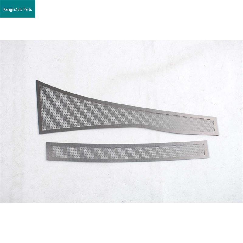 Black Titanium Stainless Steel Dustproof Speaker Cover for Front Pillar Air Vent - Fits 26 Nissan Altima Models
