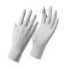 Summer Sun Protection Gloves for Women's Ice Silk Anti Ultraviolet Outdoor Thin Cycling Driving Anti Slip Short Touch Screen Gloves