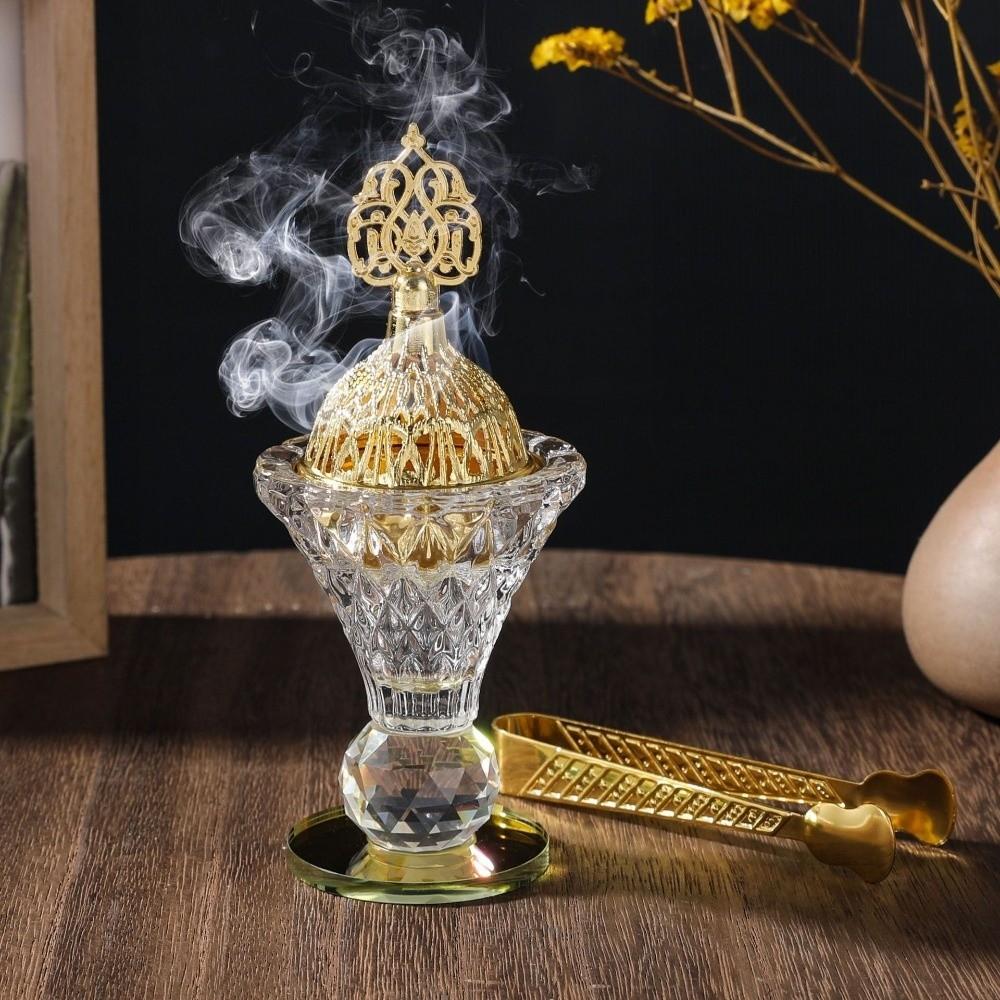 Large Capacity Aromatherapy Diffuser Party Incense Holder Gold Bottom Incense Burners