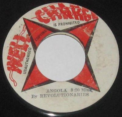7inch Record REVOLUTIONARIES  Angola NONE Well Charge 1976 Jamaica Reggae Ska  Dub Used