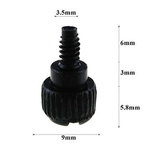 10pcs 6#-32 X6 Computer Case Thumb Screws PCIe Slot Panel Cover Mount Tool Free Fasten