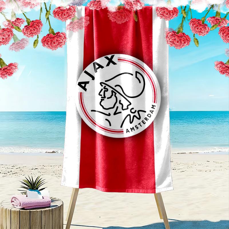 Ajax Amsterdam Print Strandtuch, Großes Weiches Schnelltrocknendes Handtuch für Strand Camping Schwimmen