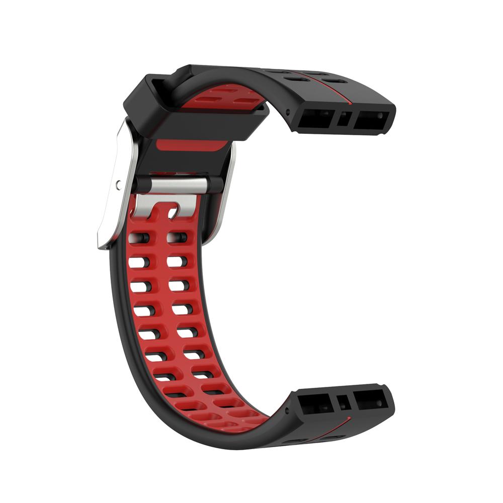 

Watch Band Bi-color Silicone Wrist Band for POLAR V800 Red/Black