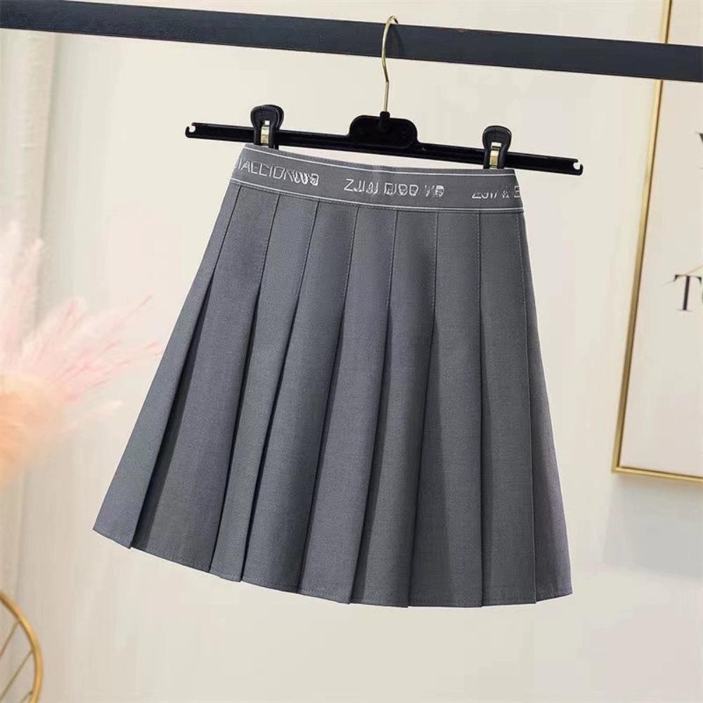 2025 New Summer A-Line Pleated Skirt for Petite Women - High Waist, Versatile, Short Length