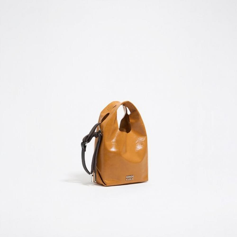 

Bimba Y Lola Caramel Leather Paperbag Mini B256aib002cmf Clementi/FREE