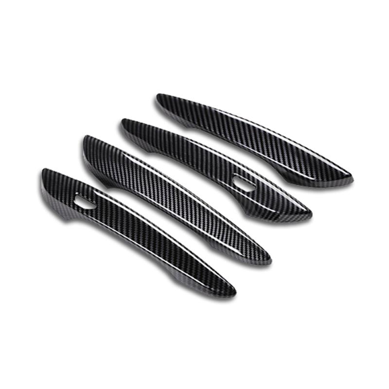 For Mazda 3 Axela -2024 ABS Carbon Fiber Door Handle Cover Bowl Trim Exterior Decoration Frame Accessories