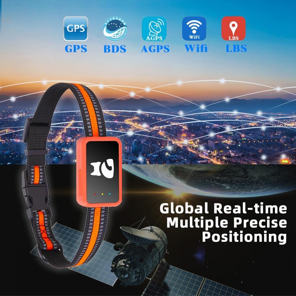 4G Smart Dog Collar Holder GPS Tracker for Pet Waterproof Cat Tracking Device Pet Locator with Find My for iOS Android