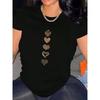Womens Tshirt Comfortable Crew Neck Casual Cotton Blend Soft Breathable Top Womenswear Tshirt Streetwear Fabric