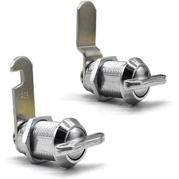2Pcs Thumb Operated Cam Lock 7/8" Non-Locking Compartment Lock For RV, Camper, Vehicles, Storage