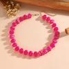 Colorful Chunky Acrylic Round Beaded Choker Necklace for Women Fashion Statement Adjustable Collar Bohemia Summer Jewelry Gift
