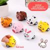 Cartoon Animal Bunny Toy Car Plastic Vehicle For Children Hand And Skills Brain