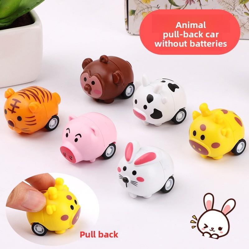 Cartoon Animal Bunny Toy Car Plastic Vehicle For Children Hand And Skills Brain