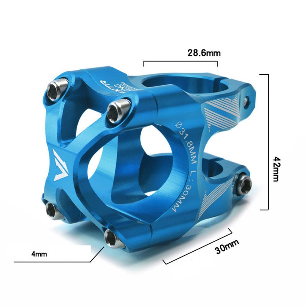 Bicycle Cnc Hollow Stem Aluminum Alloy Mountain Bike Downhill Hollowed Riser Tube Ultra-light Short Stems 0 Degree