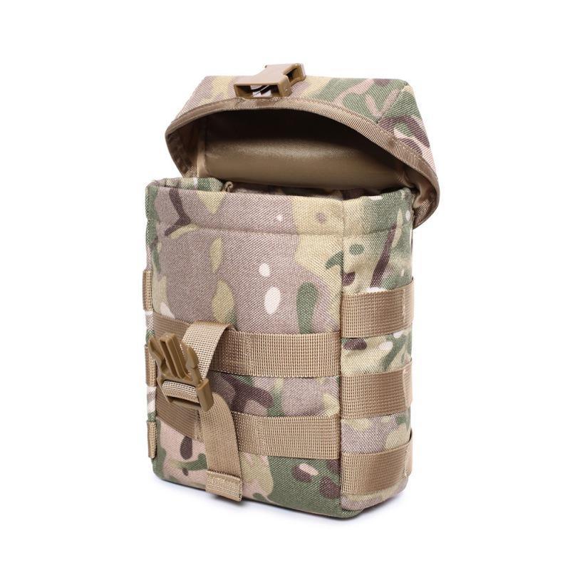 Molle Shoulder Bag Binoculars Storage Bag Water Bottle Bag Outdoor Camping Survival Bag Waterproof Portable
