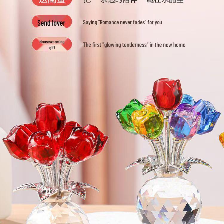 Eternal Crystal Rose: Exquisite Valentine's & Women's Day Gift for Her