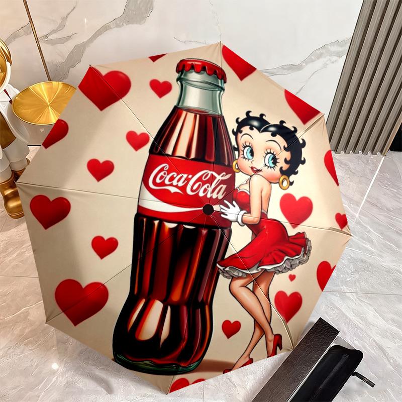Christmas Gift Halloween Theme Bear Truck Coca Cola umbrella is suitable for all seasons, including home travel and outdoor activities Y17