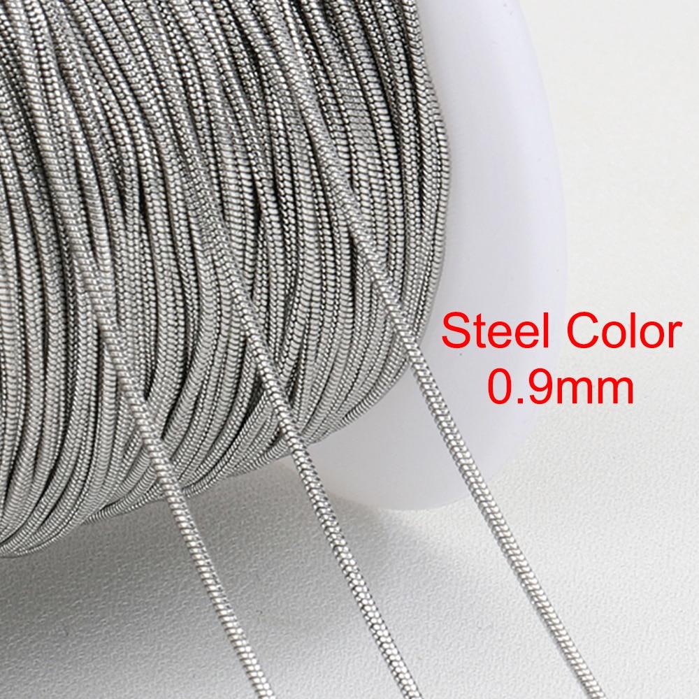 

2meters 2mm Stainless Steel Snake Chains for Necklace Bracelet Jewelry Making DIY Findings Components Wholesale Supplies 2Meters