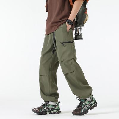 Four Seasons Overalls Men's Outdoor Quick-Drying Sports Casual Pants Loose Straight Pants