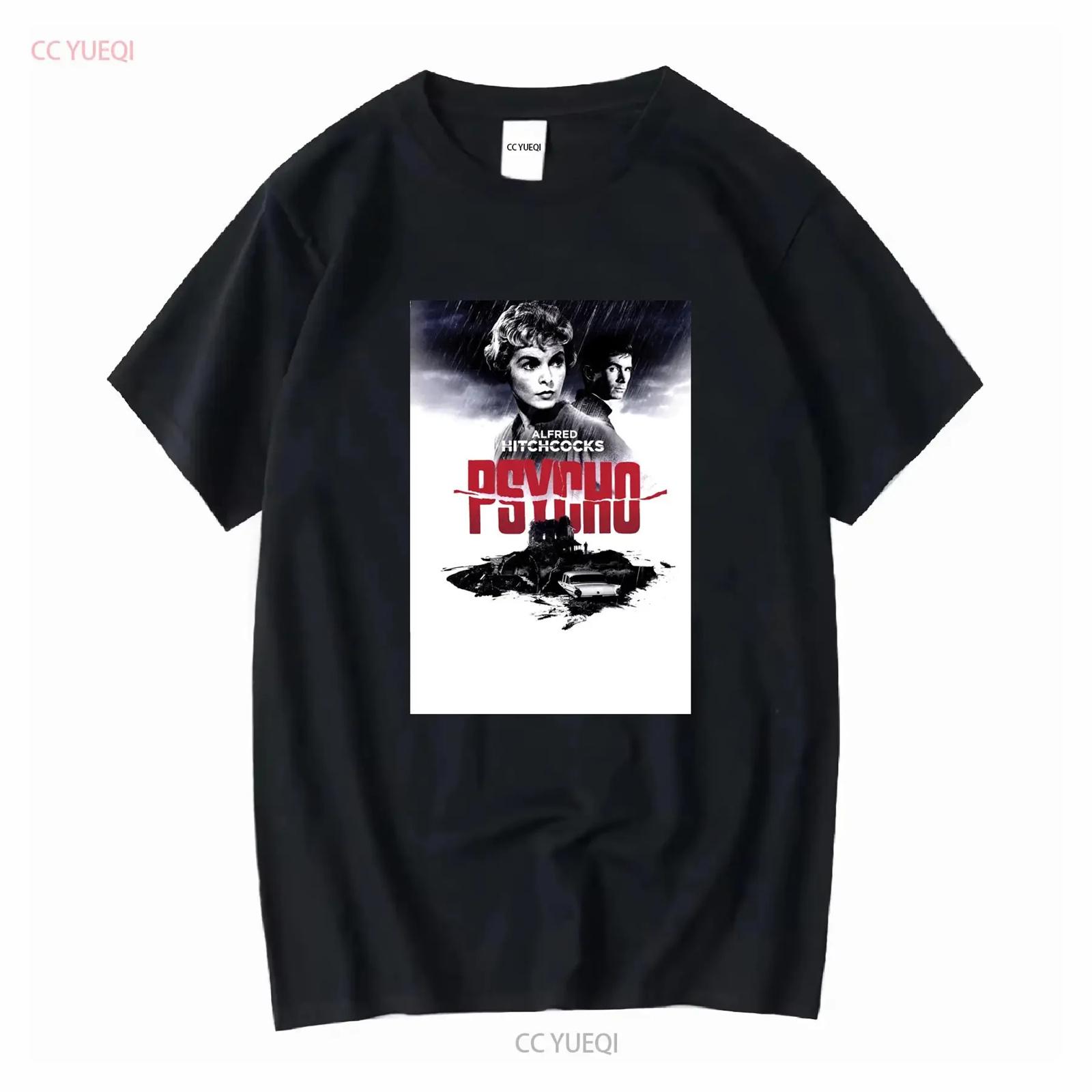 Classic movie poster Alfred Hitchcock Psycho Softstyle T Shirt long or short sleeves vintage Washed streetwear Versatile S