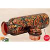 Copper Printed Water Bottle 1000ml (Green Print Combo Pack 2) Fridge & Family Pack Leak Proof