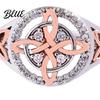 Cubic Zirconia Ring Women Handmade Wizard Knot Finger with Nature
