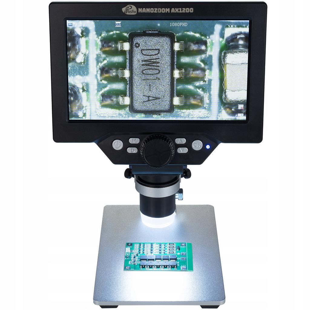 Rosfix NanoPro 8in1 – Professionelles Lötset mit 7"" LCD 1200x Mikroskop | T12 Station | Löt- und Absaugzubehör