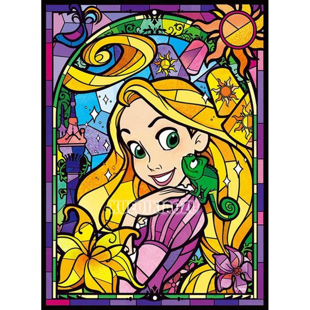 

Disney Алмазная живопись Мультяшная Лунная принцесса Мозаичная вышивка Алмазная мозаика DIY Стразы Украшение детской комнаты Подарок Round 20x30cm