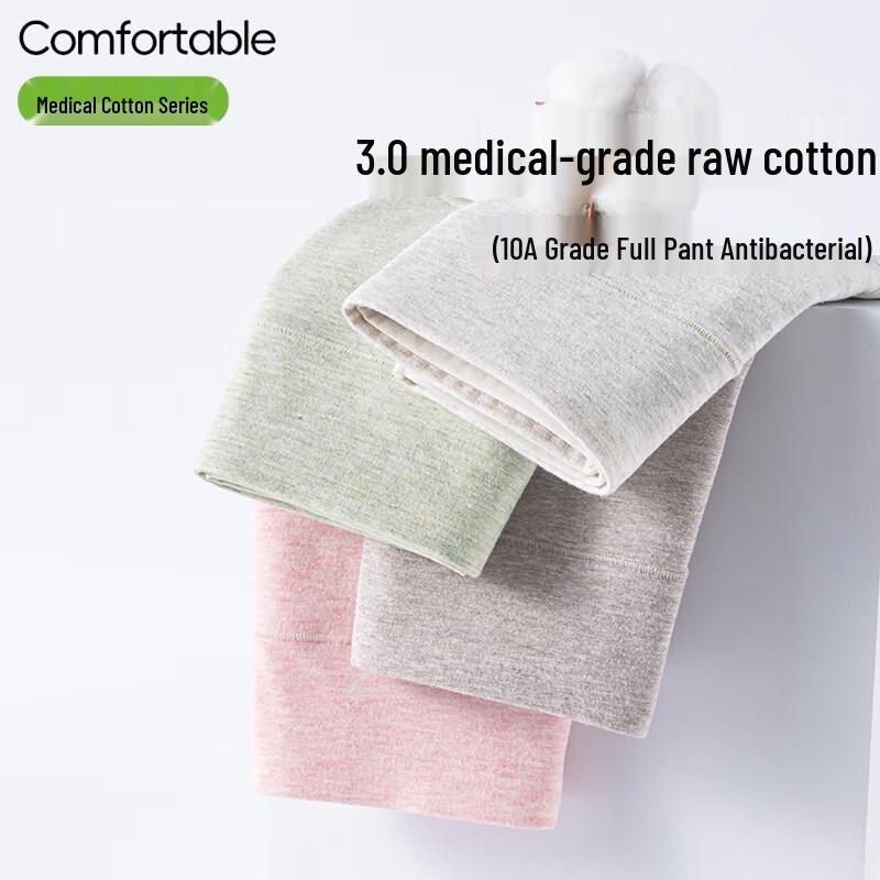 GUJIN 4-Pack Women's Medical Grade Cotton Mid-High Waist Briefs