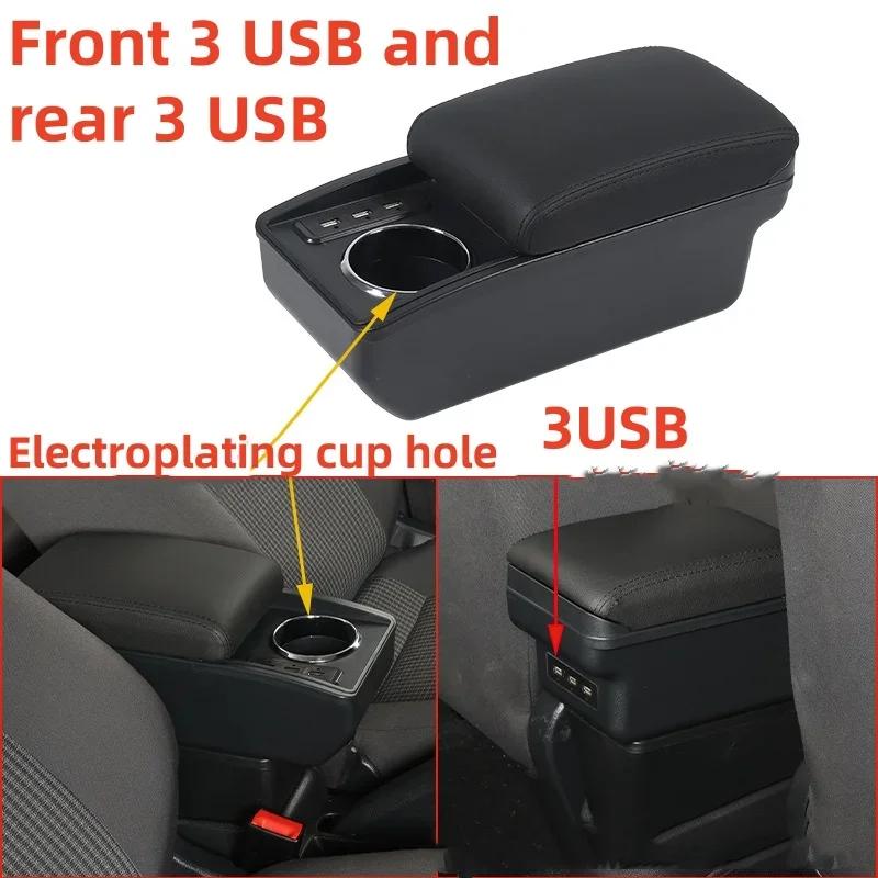 For Seat Ibiza Armrest Box For Seat Ibiza 6j Ibiza 6L Car Armrest Auto Storage Box 2010-2019 Dedicated Retrofit Car Accessories