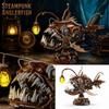 Retro Mechanical Lanternfish Model Building Set, Educational Toy Gift for Kids and Adults, Collectible Display Kit