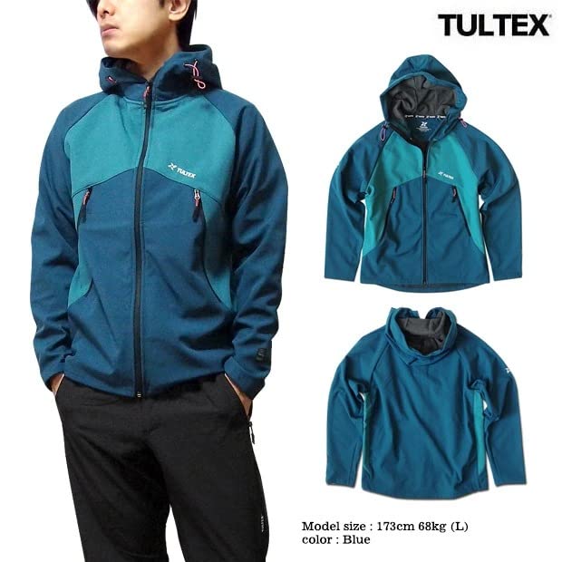TULTEX Windbreaker Mountain Parka Jacket Windproof Cold Protection Fleece Outdoor Walking Running x [EVERSOUL] Men's (Beige Black, 3L)