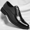 Fashion 2025 New Brown Wedding Shoes for Men Solid Color Fashion Casual Dress Shoes Male Spring Autumn Lace Business Leather Shoe Man
