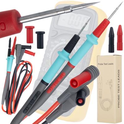 Messleitungen für Multimeter – Spannung 1000V | Dicke Kabel mit scharfer Spitze | Silikonisolierung, 20A