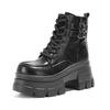 9Cm Muffin Thick Bottom Inner Height Increase Shorty Le British Style Short Boots Women's 2026 Autumn and Winter New Martin Boots