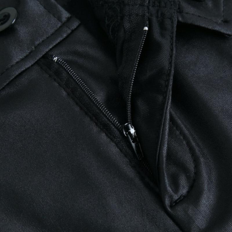 Dame Faux Skinnbukser Høy Midje Slim Leggings Jeggings Skinny Bukser med Belte