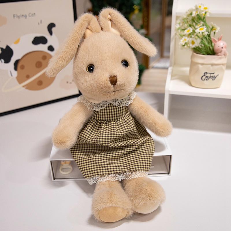 Cartoon Cute Long-eared Rabbit Doll Plush Toy Doll Children Sleeping Pillow Doll Holiday Gift