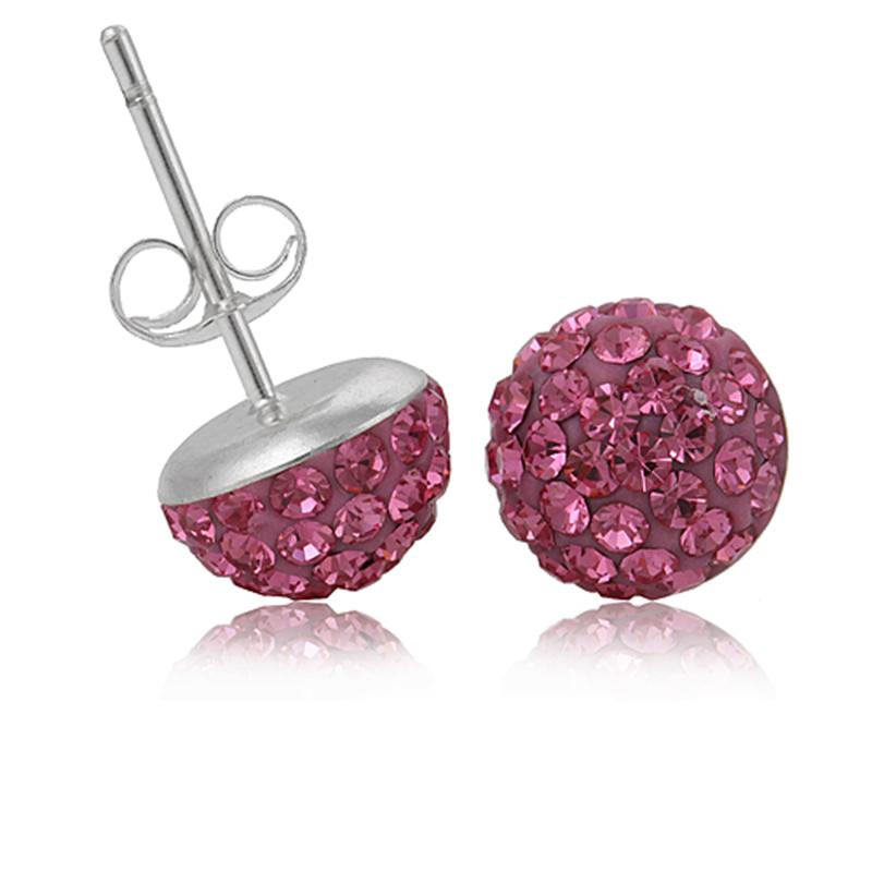 Modeschmuck Ohrringe Für Frauen 316L Edelstahl Ohrringe Kristallkugel Ohrringe Einzelhandel und