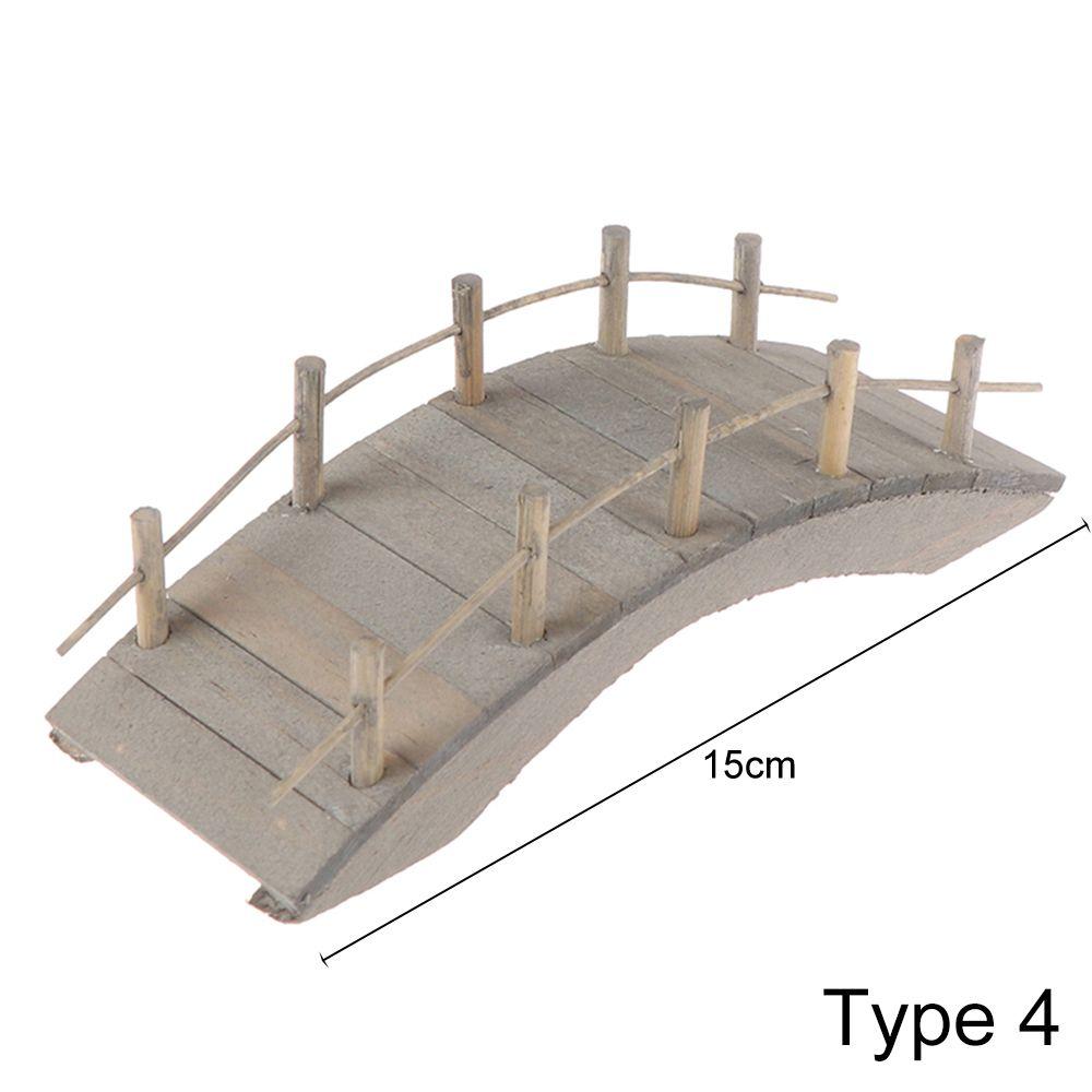 Playing House Home Decor Dollhouse Decoration Miniature Chicken Coop Outdoor Scene Model Dolls Accessories Wood Arch Bridge